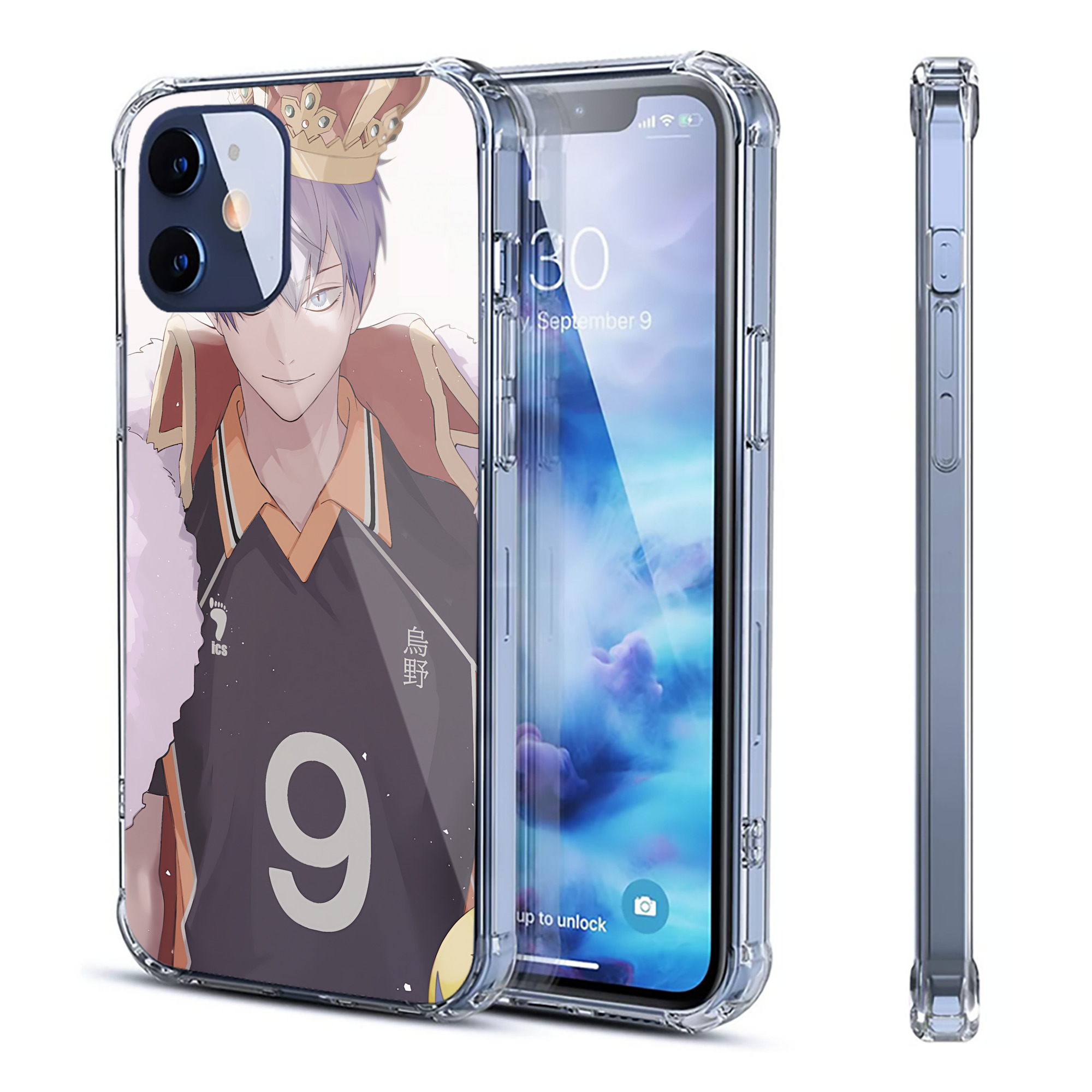 （画像用） ハイキュー!! Haikyu!! 【iPhone 12シリーズ対応】透明スマホケース（クリアソフトケース）
